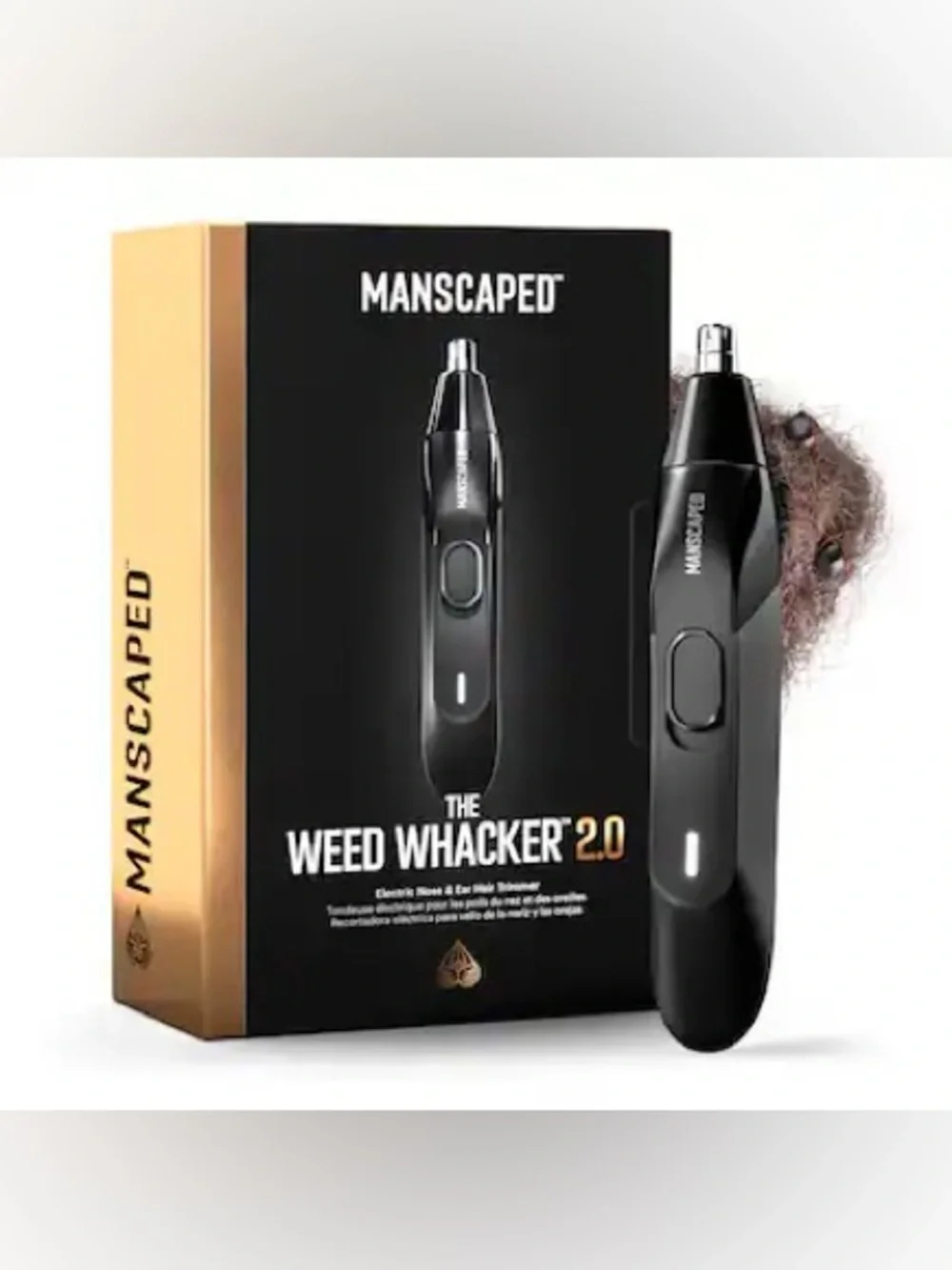 New Manscaped Weed Whacker 2.0 Nose & Ear Trimmer - Black